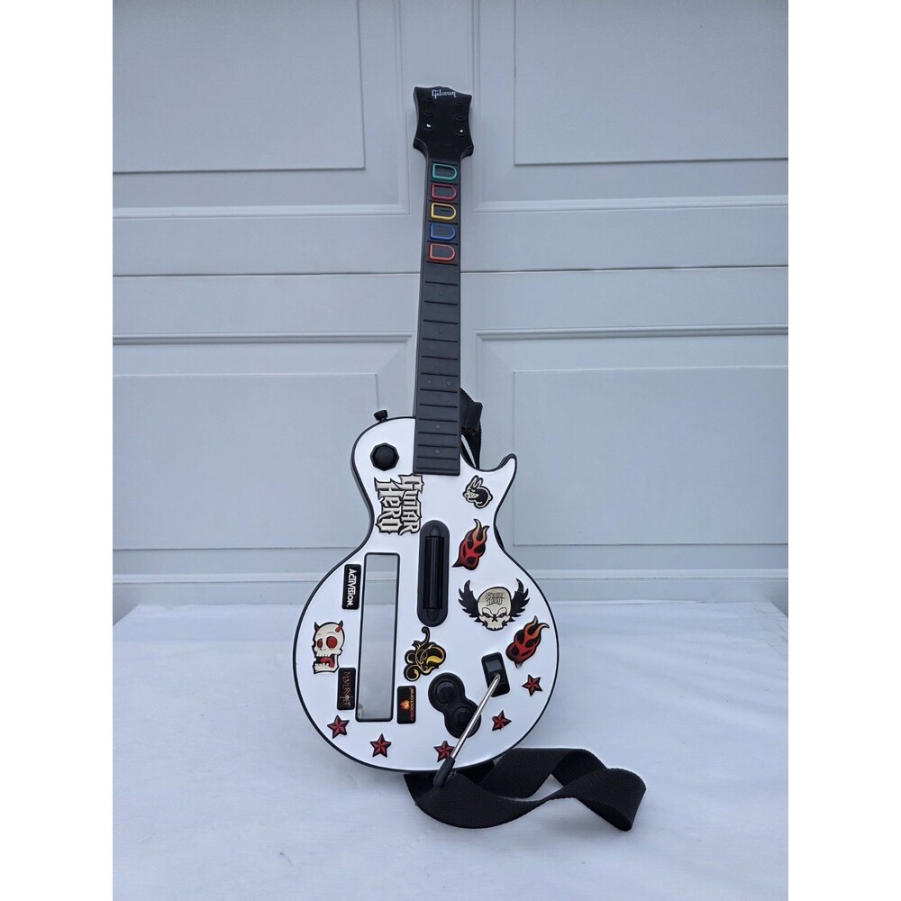 Nintendo Wii Guitar Hero Gibson Les Paul Wireless Red Octane 95125.805 Tested